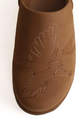 Mules Ugg Camel en Cuir