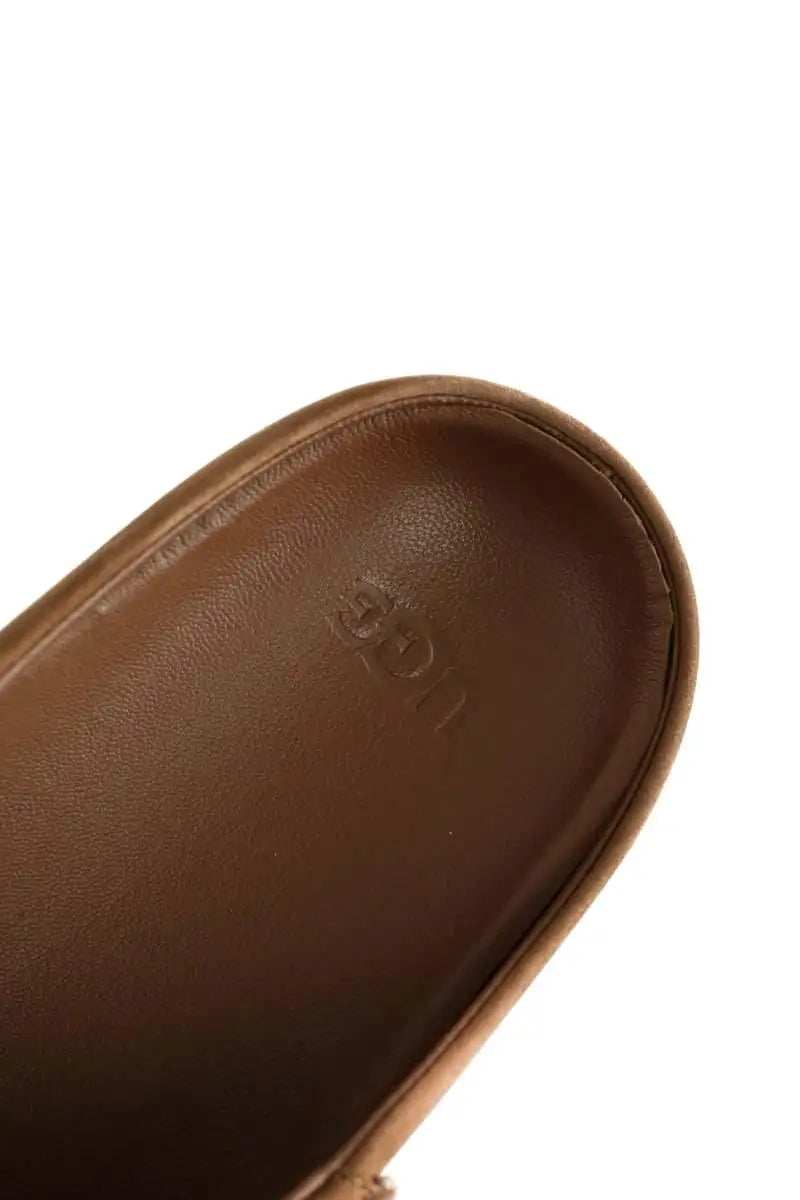 Mules Ugg Camel en Cuir