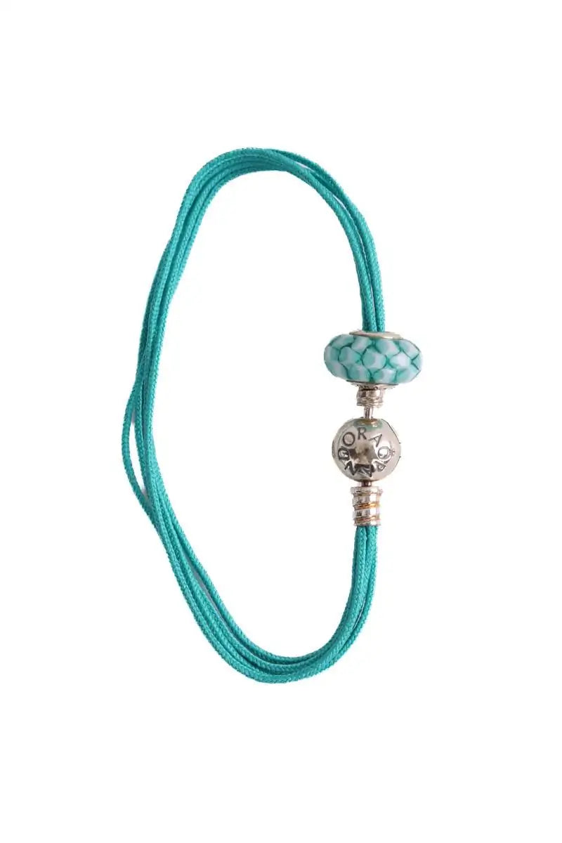 Bracelet Pandora Turquoise en Tissu