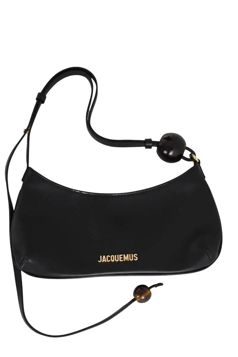 Mini sac Jacquemus Le Bisou perle Noir en Cuir - Seconde Main