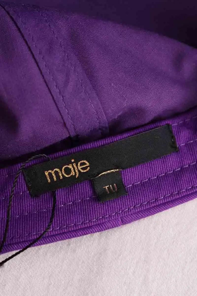 Casquette Maje Violet en Coton