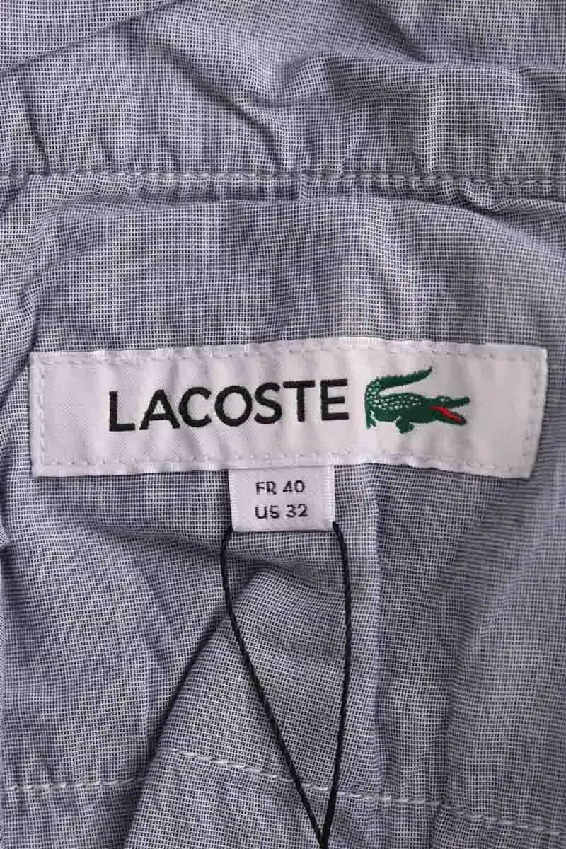 Pantalon droit Lacoste Bleu en Coton