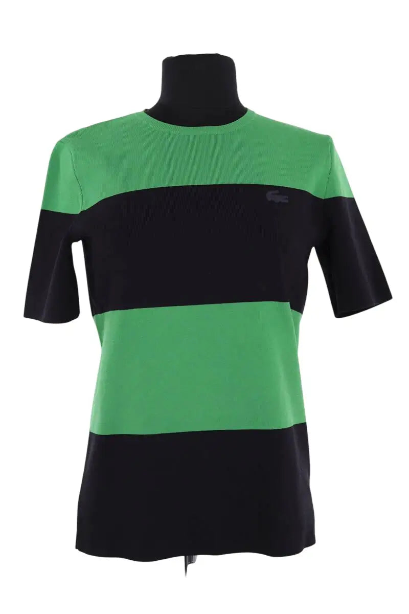 Top Lacoste Vert en Viscose, taille XS - Seconde Main