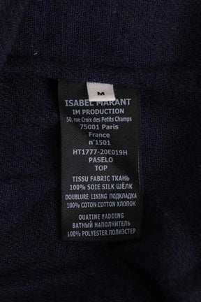 Pull Isabel Marant Marine en Soie