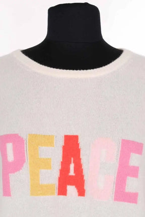 Pull Repeat Blanc en Cachemire