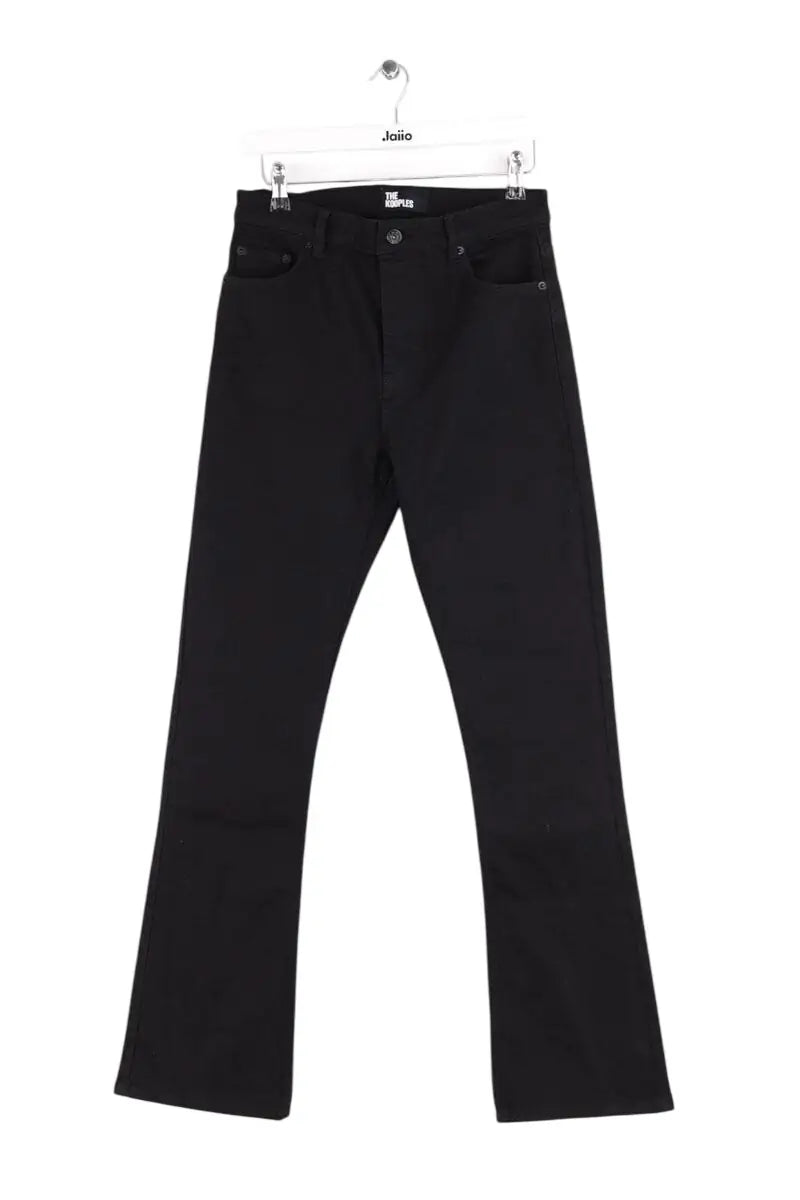 Jean droit The Kooples Noir en Coton, taille M - Seconde Main