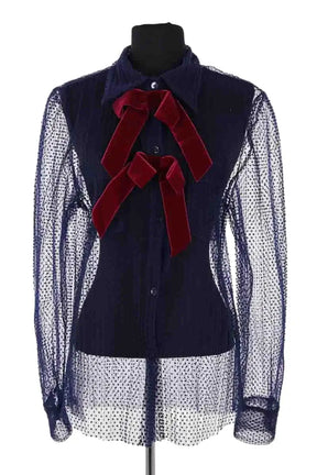 Chemise La Veste Bleu en Synthétique, taille L - Seconde Main