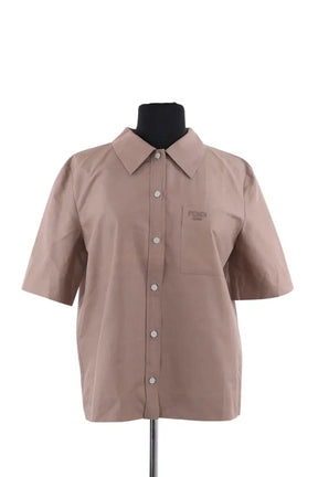 Chemise Fendi Marron en Coton, taille S - Seconde Main