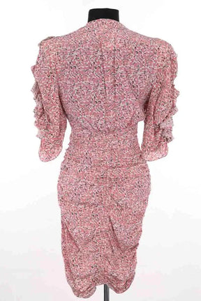 Robe Isabel Marant Rose en Soie