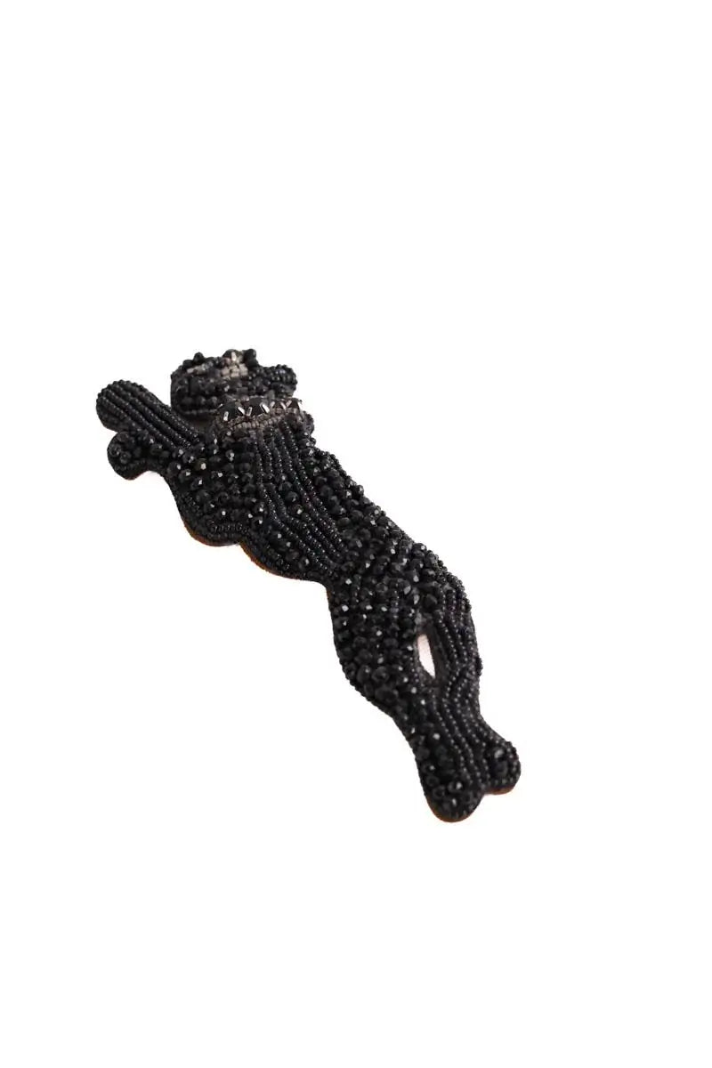 Broche Essentiel Antwerp Noir en Tissu