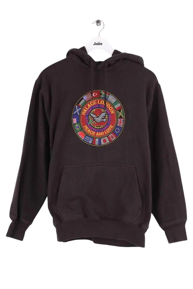 Sweatshirt PALACE Noir en Coton, taille M - Seconde Main