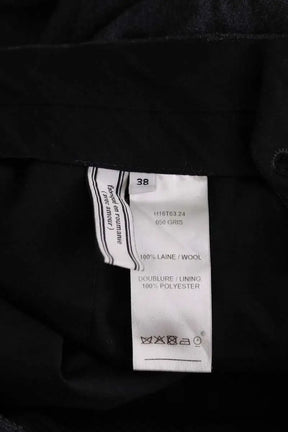 Pantalon droit Ami Anthracite en Laine
