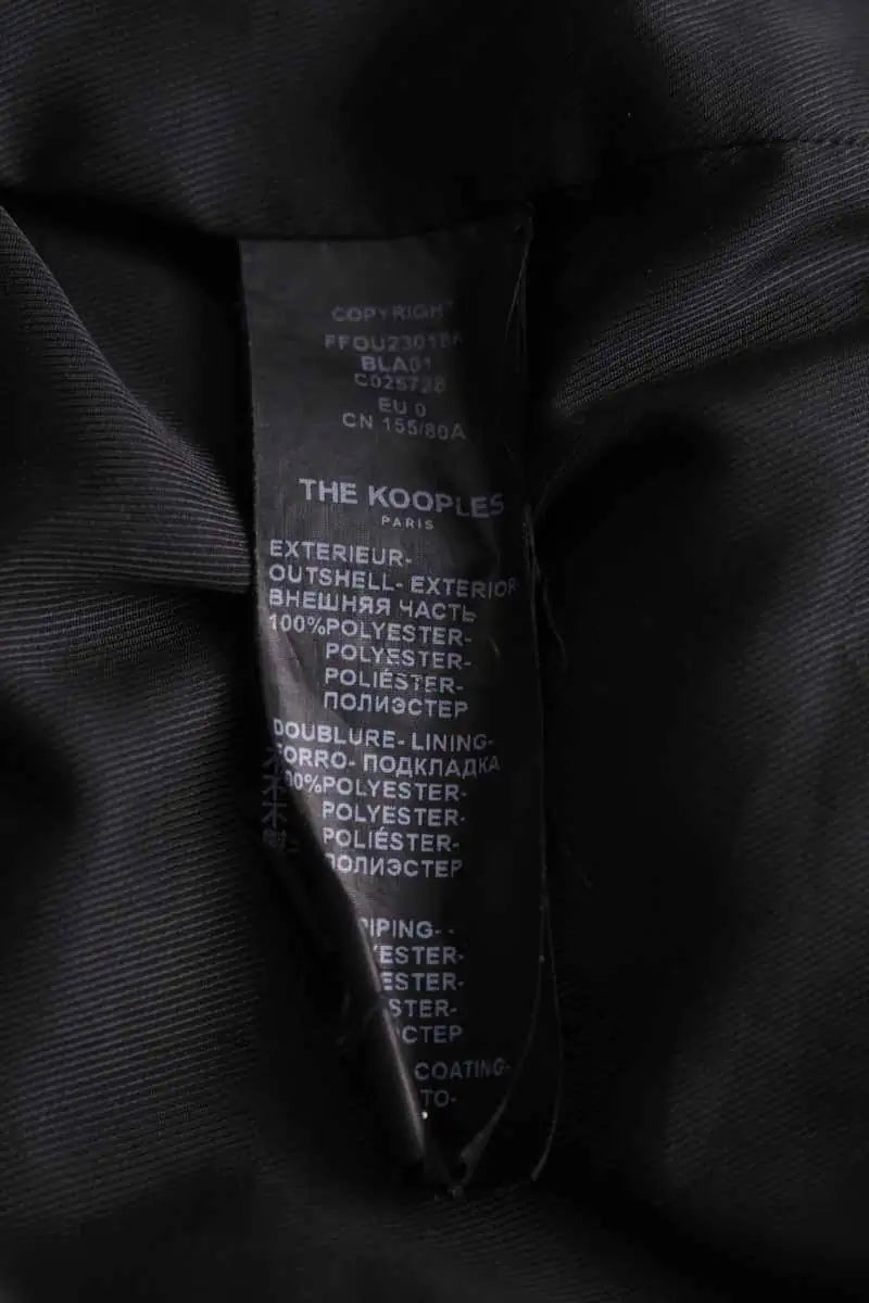 Manteau The Kooples Noir en Synthétique