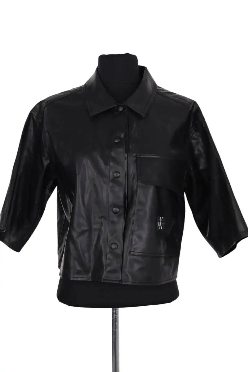 Veste Calvin Klein Noir en Synthétique, taille S - Seconde Main