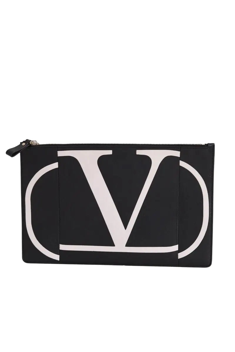 Pochette Valentino Noir en Cuir - Seconde Main