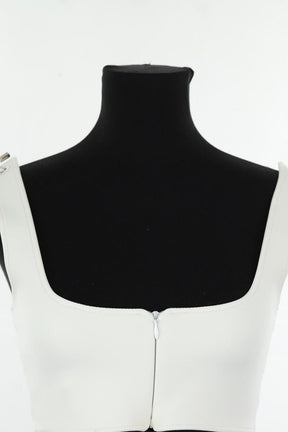 Top sans manche Marine Henrion  Blanc