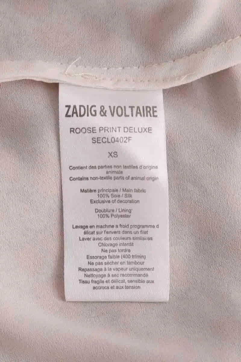 Robe Zadig & Voltaire Rose en Soie