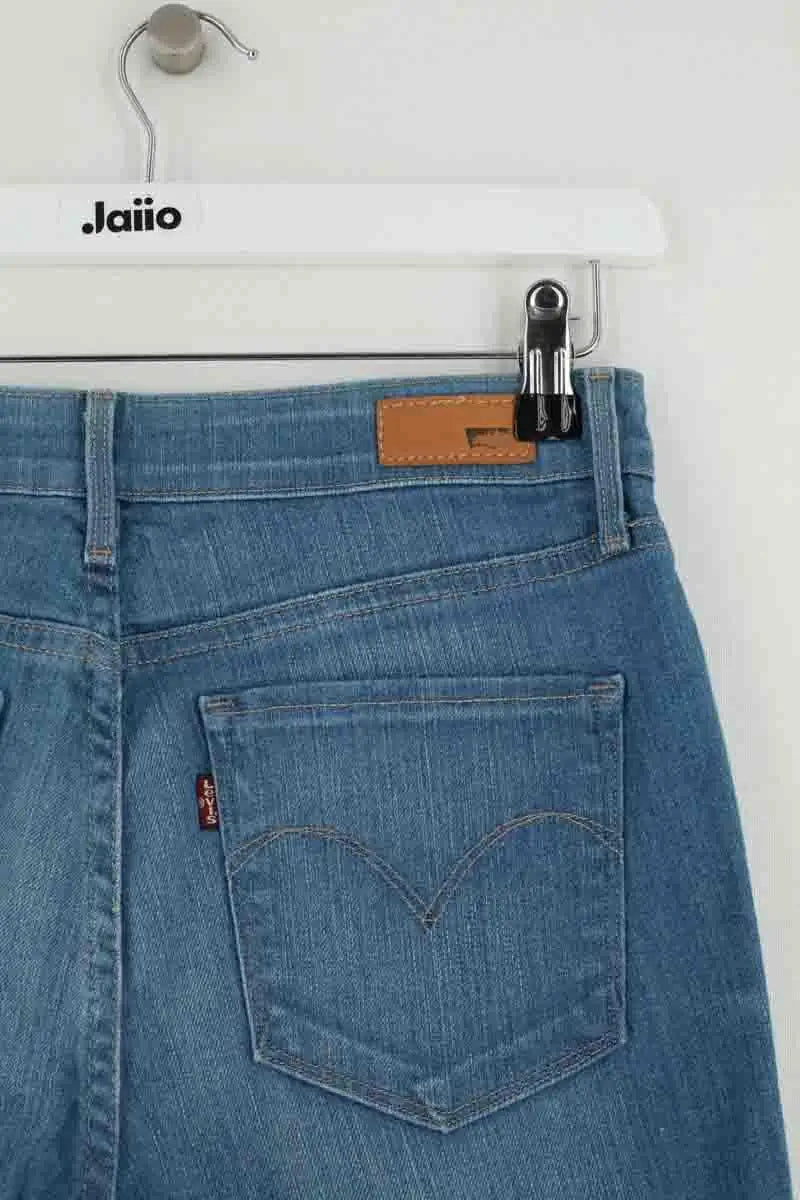 Jean droit Levi's Mid rise slim Bleu en Coton