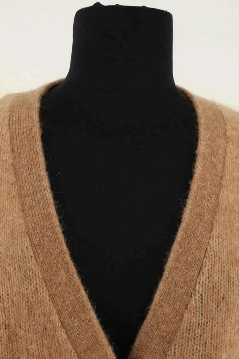 Cardigan Sézane Marron en Laine