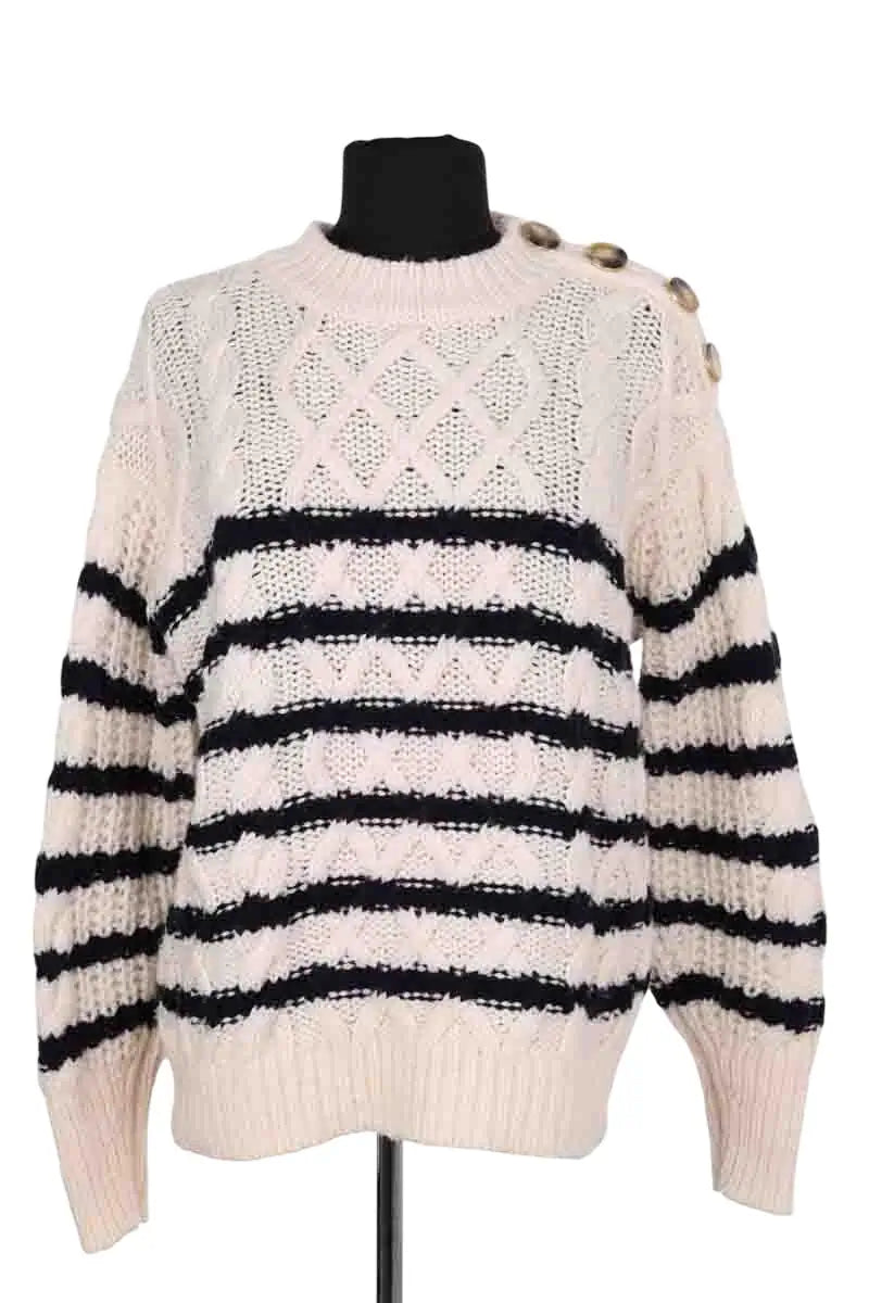 Pull Sézane Beige en Laine, taille S - Seconde Main