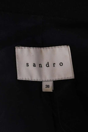 Blazer Sandro Noir en Laine