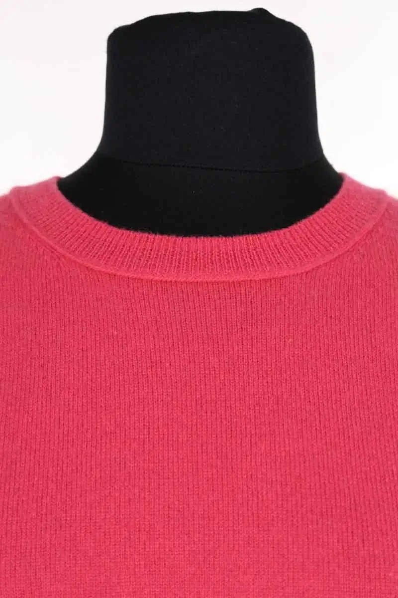 T-shirt Alexandra Golovanoff Rose en Cachemire