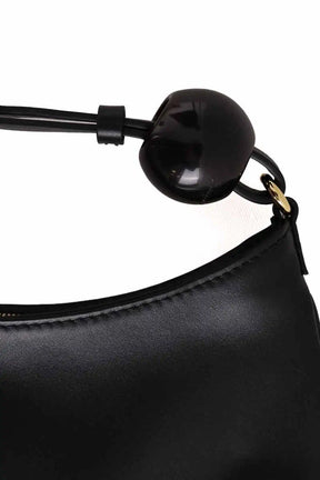 Mini sac Jacquemus Le Bisou perle Noir en Cuir
