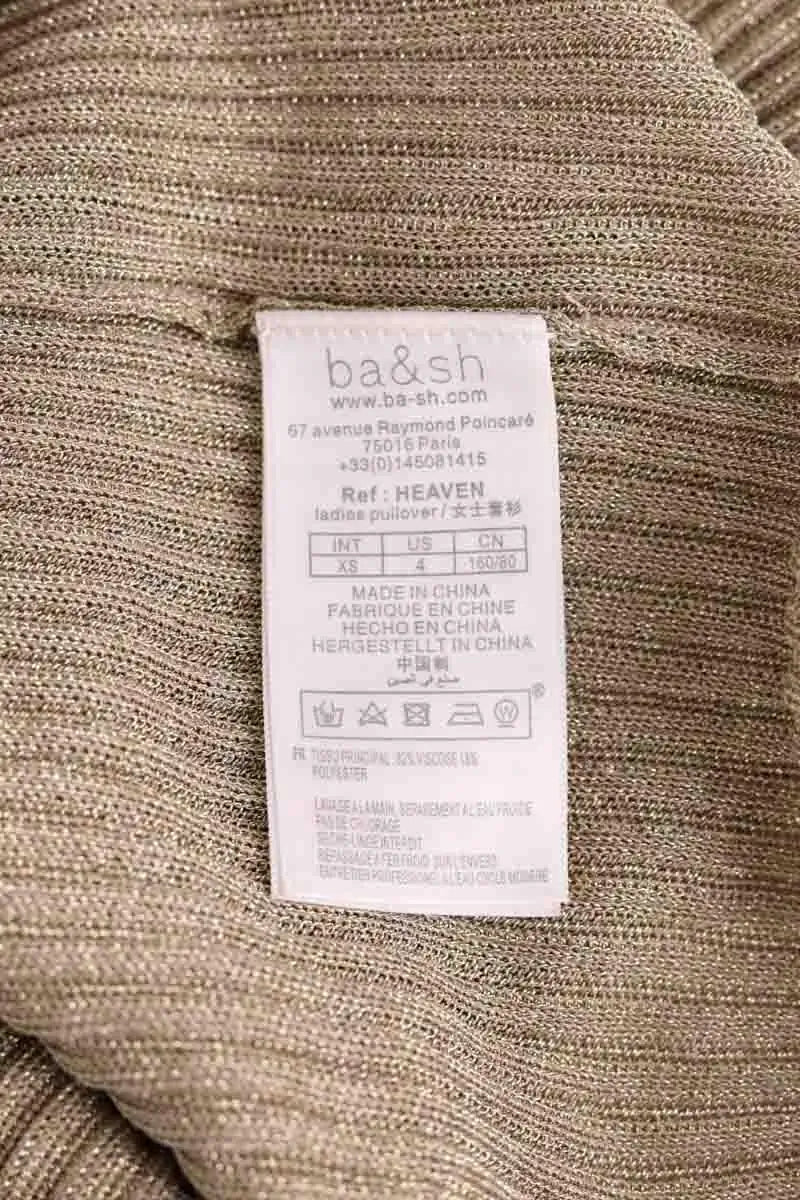 Top Ba&Sh Doré en Viscose