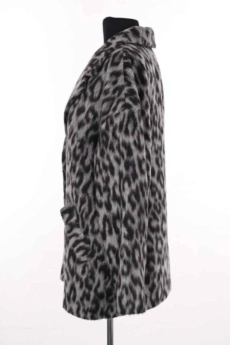 Manteau Sézane Gris en Synthétique