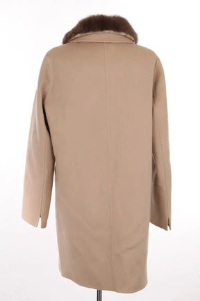 Manteau Max & Moi Camel en Laine