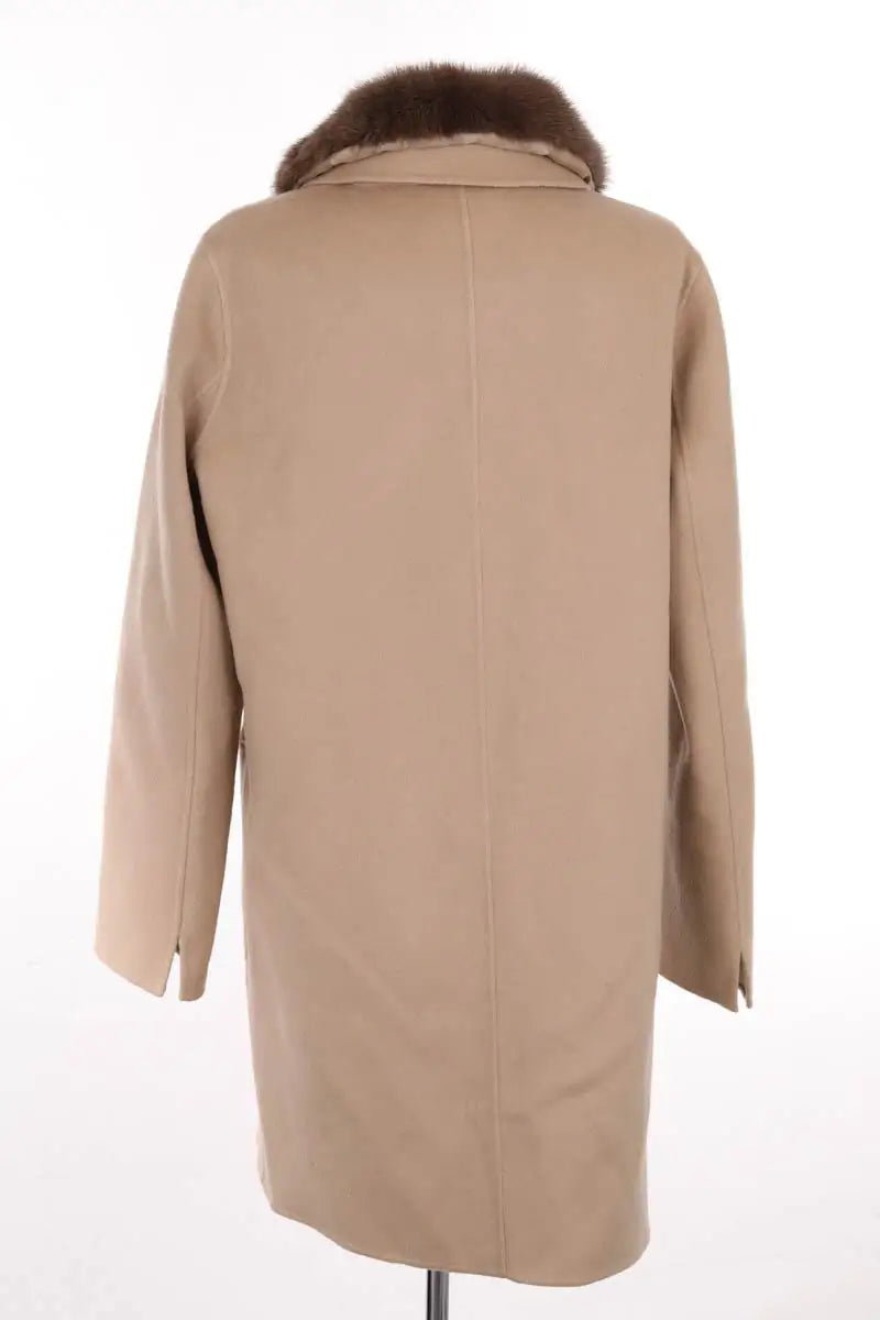 Manteau Max & Moi Camel en Laine