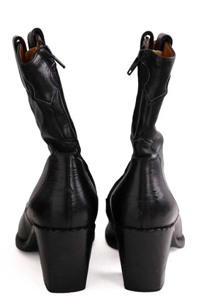 Santiags Free Lance Noir en Cuir