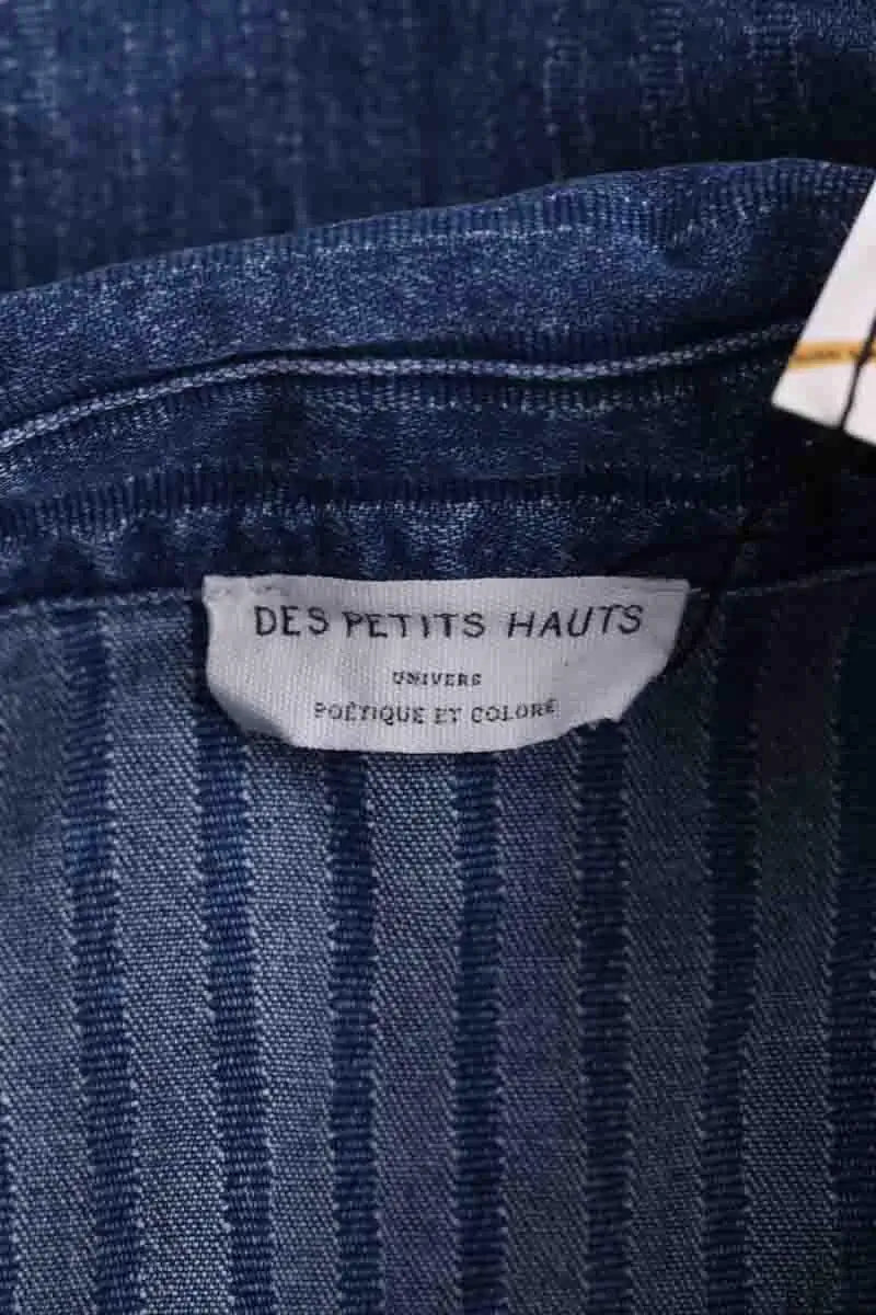 Robe Des Petits Hauts Loumina Bleu en Coton - élasthanne