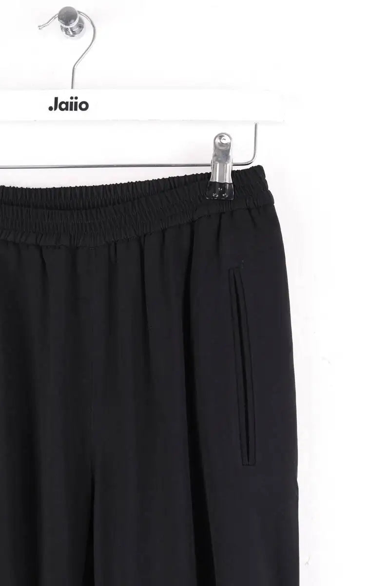 Pantalon droit Stella McCartney Noir en Synthétique