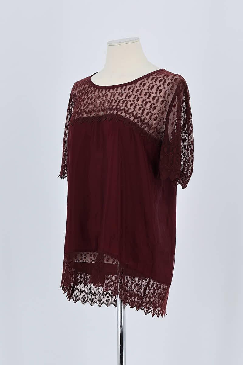 T-shirt The Kooples  Bordeaux