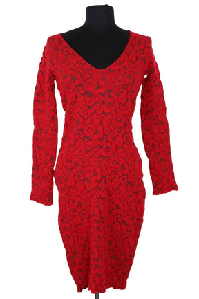 Robe Emporio Armani Rouge en Synthétique, taille XS - Seconde Main