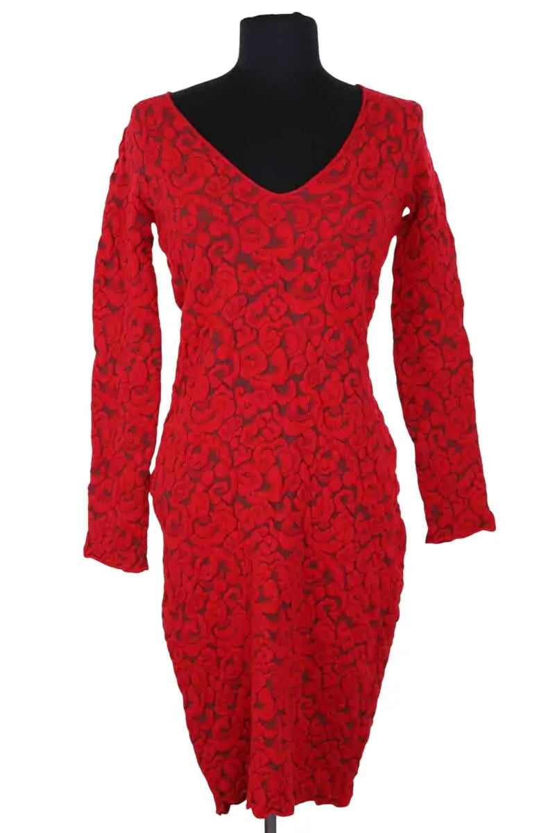 Robe Emporio Armani Rouge en Synthétique, taille XS - Seconde Main
