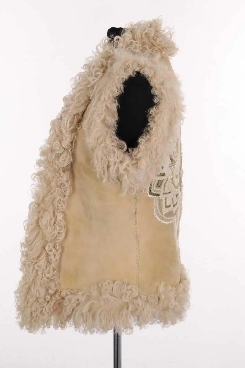 Veste Chloé Beige en Fourrure