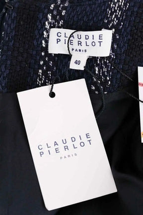 Robe Claudie Pierlot Marine en Coton