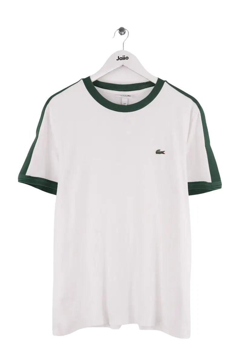 T-shirt Lacoste Blanc en Coton, taille M - Seconde Main