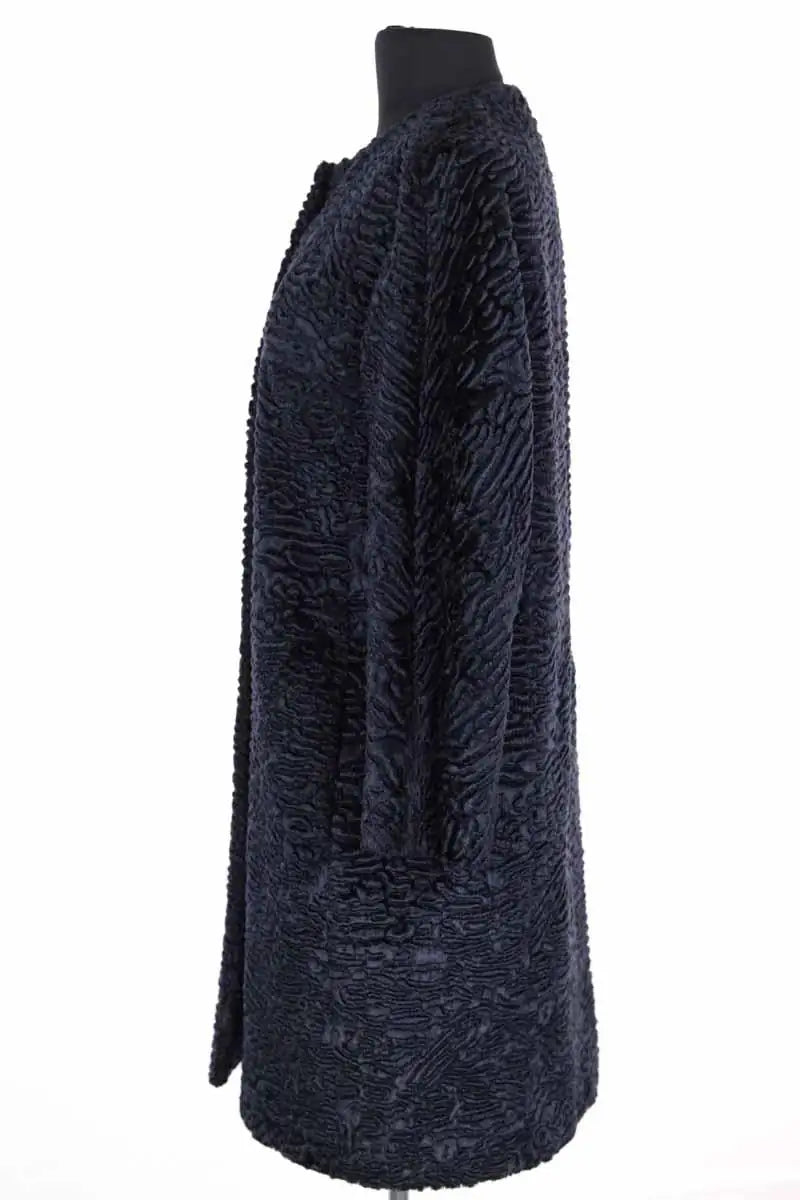 Manteau Max Mara Marine en Fourrure