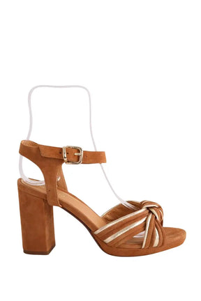 Talons Sézane Camel en Daim, taille 39 - Seconde Main