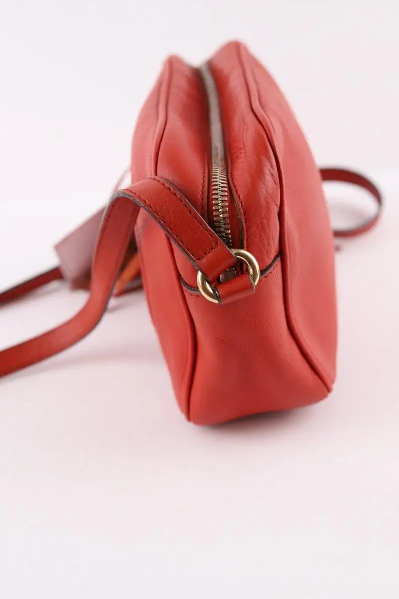 Sac à bandoulière Gucci Soho Rouge en Cuir