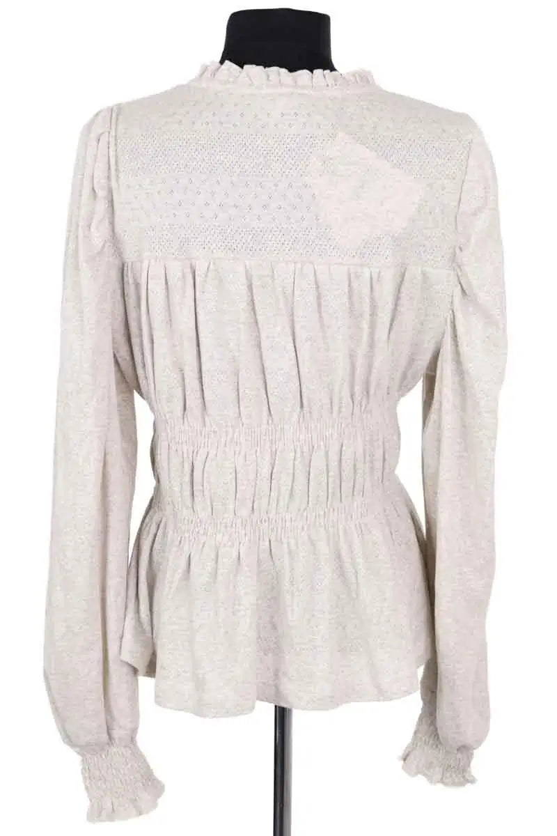 Blouse Louise Misha Gris en Coton
