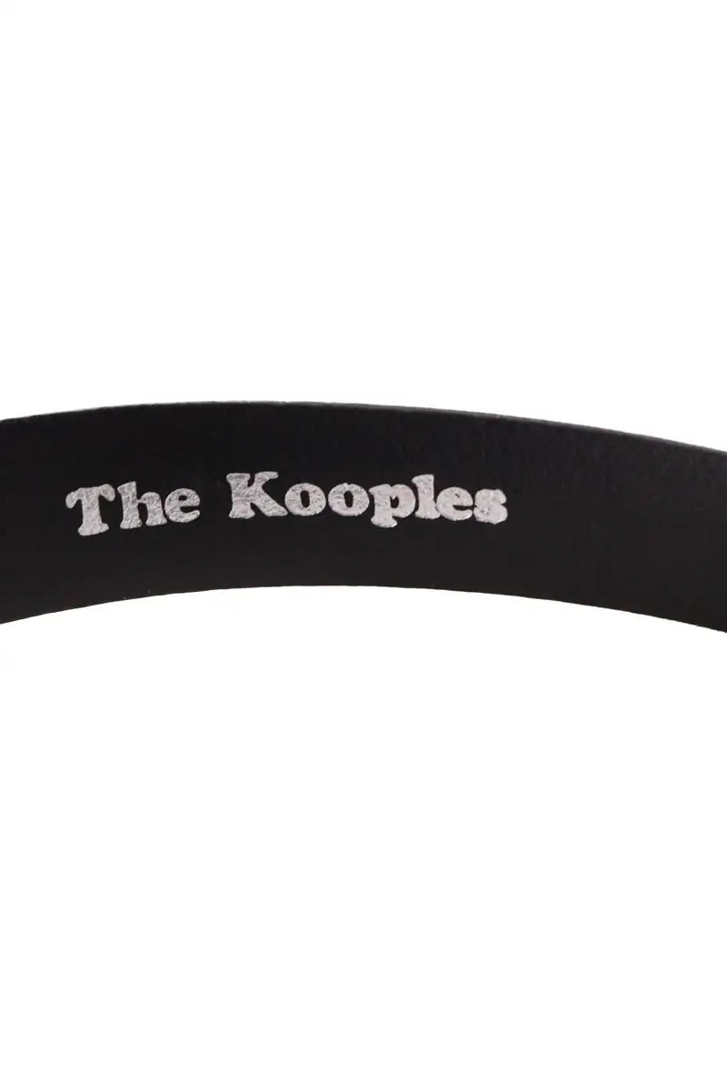 Ceinture The Kooples Noir en Cuir