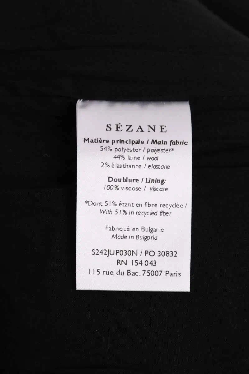 Jupe Sézane Noir en Synthétique