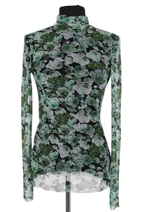 Top Ganni Vert en Synthétique, taille XS - Seconde Main