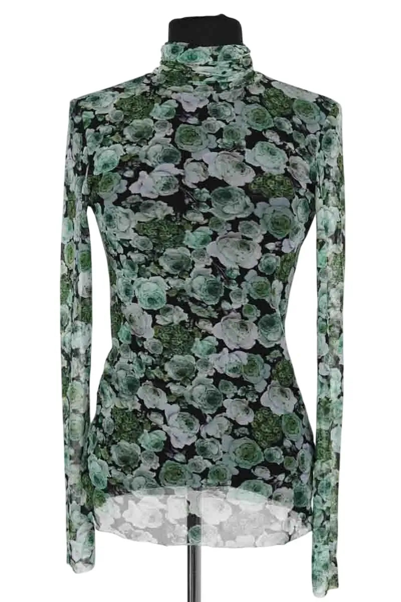 Top Ganni Vert en Synthétique, taille XS - Seconde Main