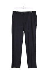 Pantalon droit The Kooples Noir en Laine, taille M - Seconde Main