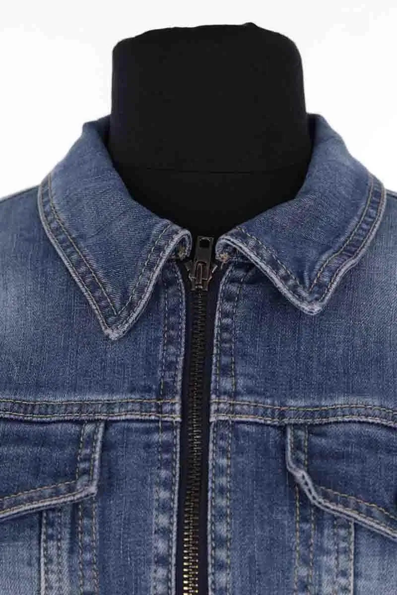 Veste Please Bleu en Coton